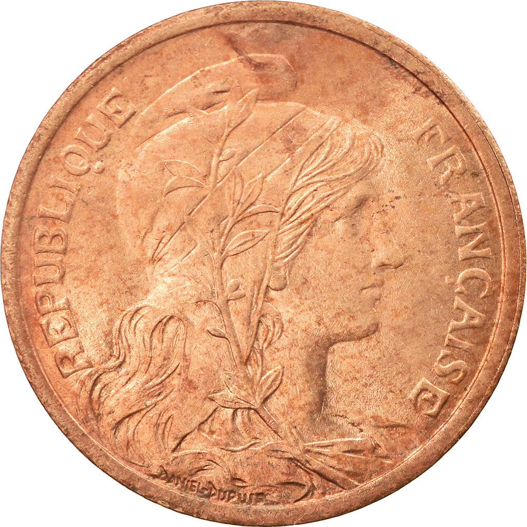 Moneda, Francia, Dupuis, 2 Centimes, 1910, Paris, EBC, Bronce, KM:841