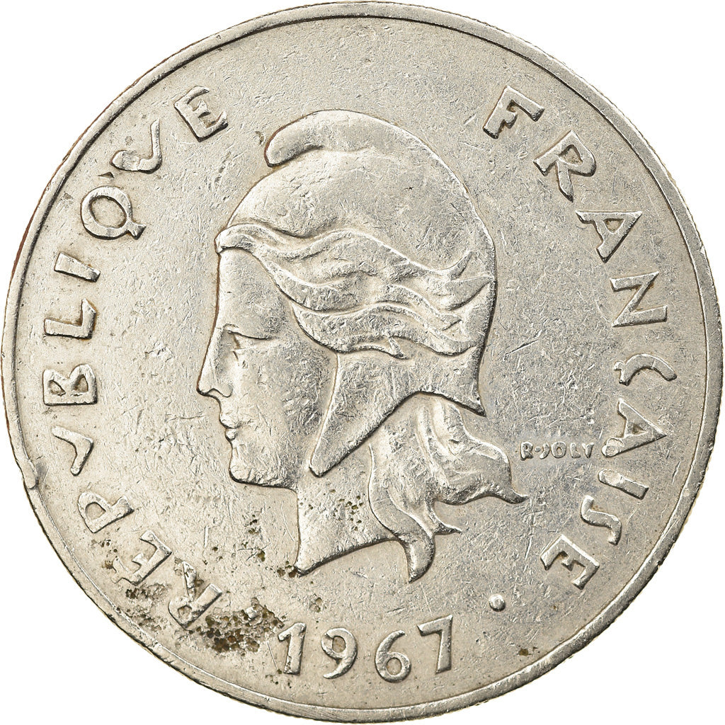 Monnaie, French Polynesia, 50 Francs, 1967, TTB, Nickel, KM:7