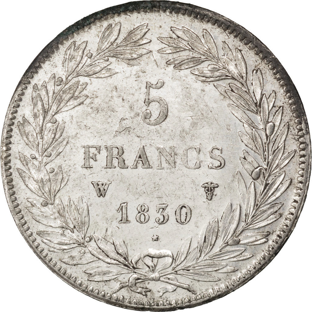 Coin, France, Louis-Philippe, 5 Francs, 1830, Lille, AU(50-53), Silver