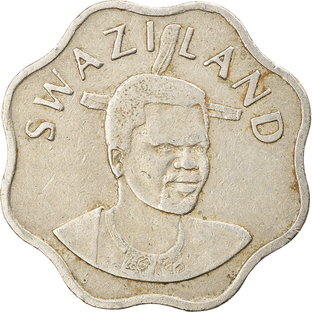 Munten, Swaziland, King Msawati III, 10 Cents, 1996, ZF, Copper-nickel, KM:49