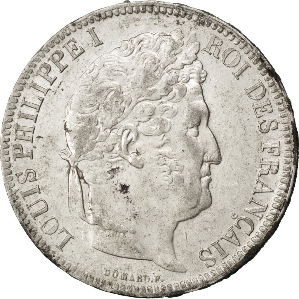 Moneta, Francia, Louis-Philippe, 5 Francs, 1831, Lille, BB+, Argento, KM:745.13