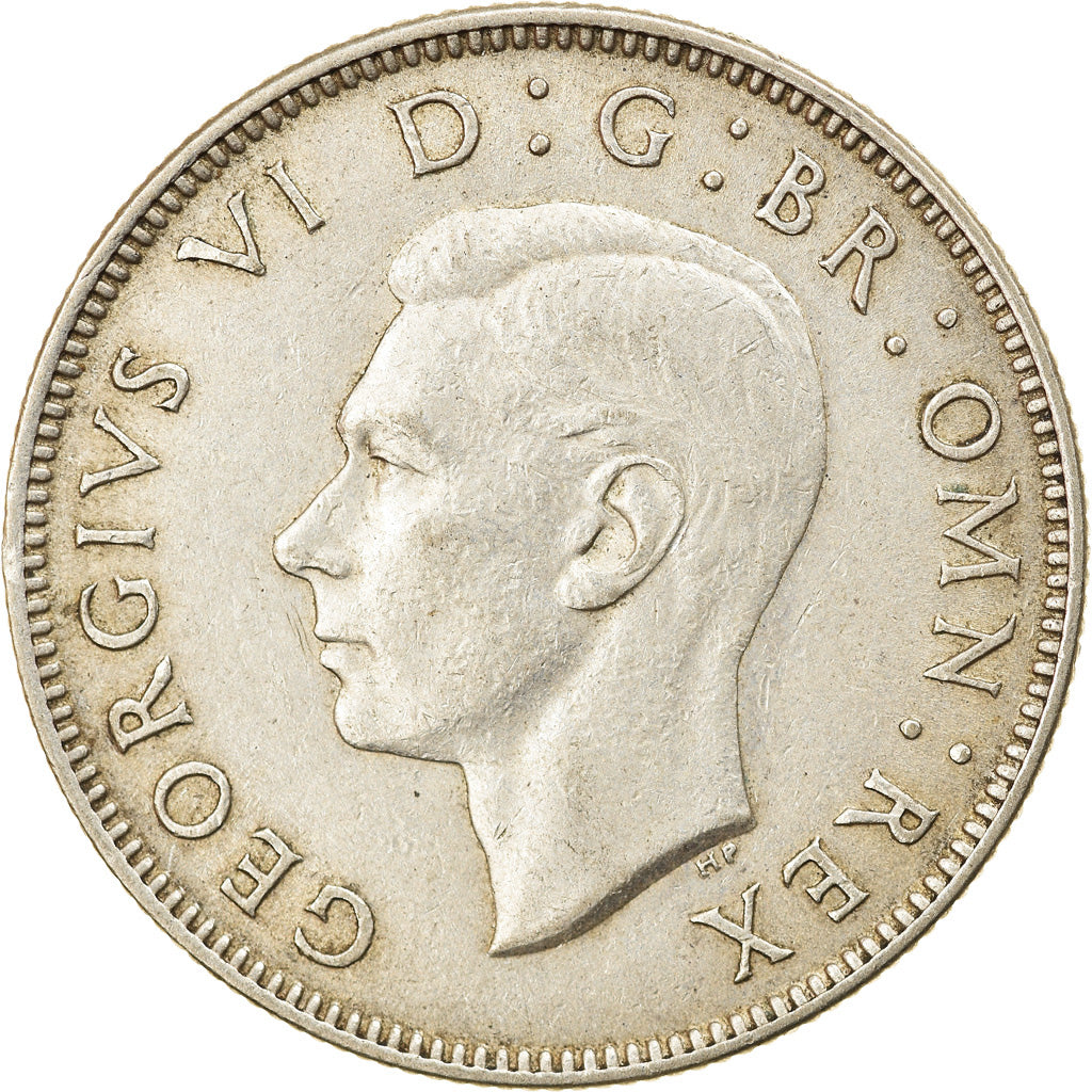 Münze, Großbritannien, George VI, Florin, Two Shillings, 1945, SS, Silber