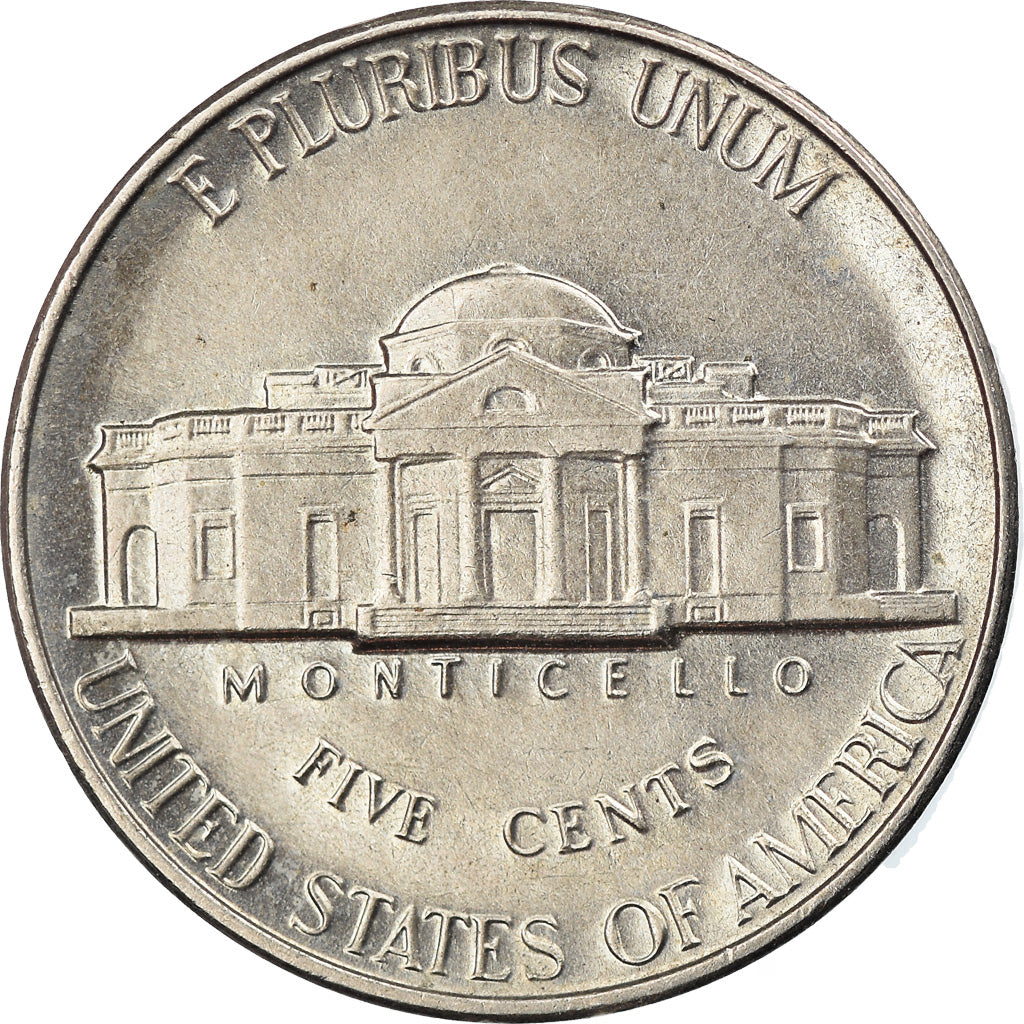Munten, Verenigde Staten, Jefferson Nickel, 5 Cents, 1991, U.S. Mint, Denver