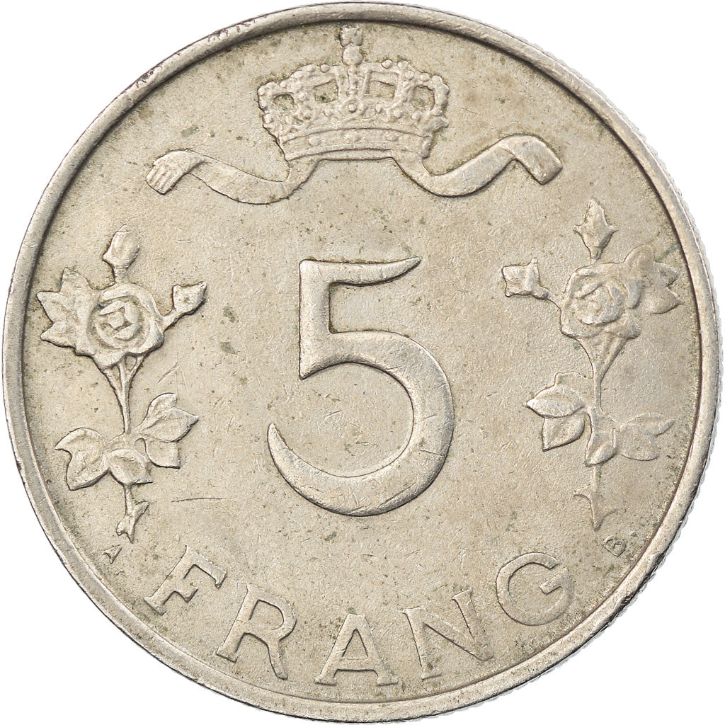 Moneda, Luxemburgo, Charlotte, 5 Francs, 1949, MBC, Cobre - níquel, KM:50