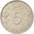 Coin, Luxembourg, Charlotte, 5 Francs, 1949, EF(40-45), Copper-nickel, KM:50