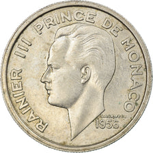 Monaco, Rainier III, 100 Francs, Cent, 1956, BB, Rame-nichel, KM:134, Gadoury:MC