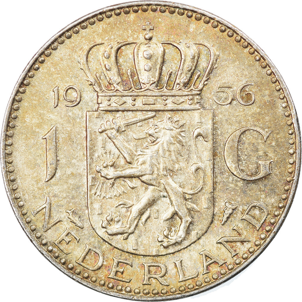 Moneta, Paesi Bassi, Juliana, Gulden, 1956, BB, Argento, KM:184