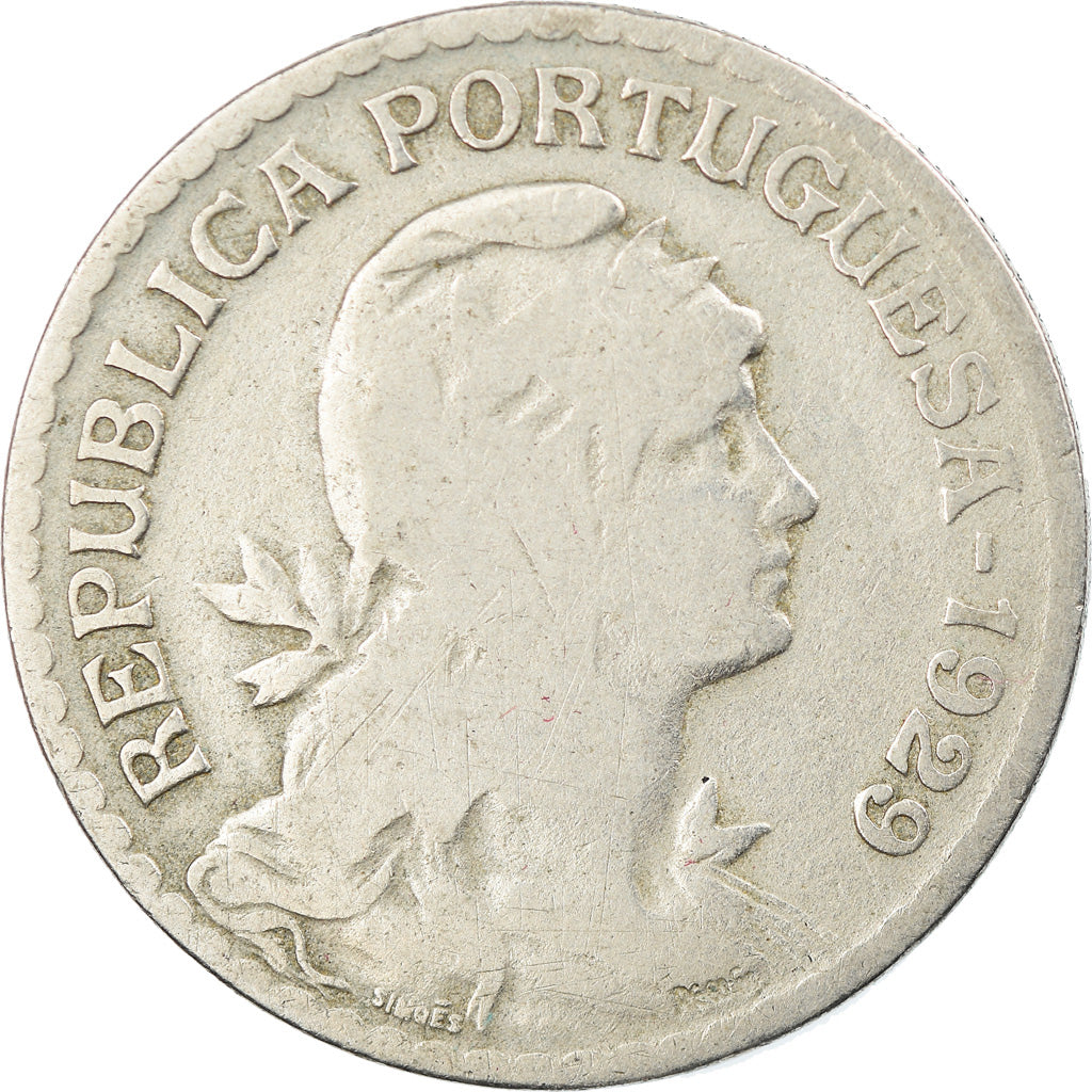 Münze, Portugal, Escudo, 1929, S, Copper-nickel, KM:578