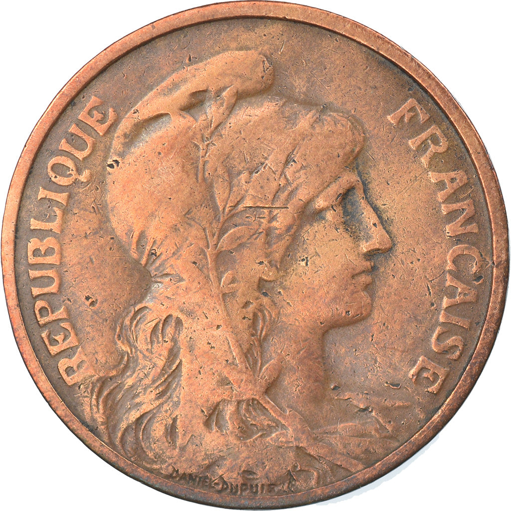 Munten, Frankrijk, Dupuis, 5 Centimes, 1904, Paris, FR, Bronze, KM:842