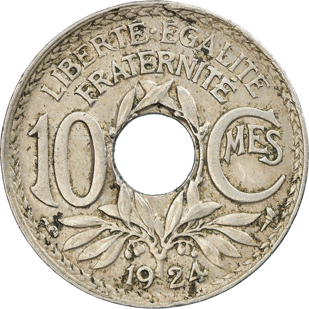 Coin, France, Lindauer, 10 Centimes, 1924, Paris, EF(40-45), Copper-nickel