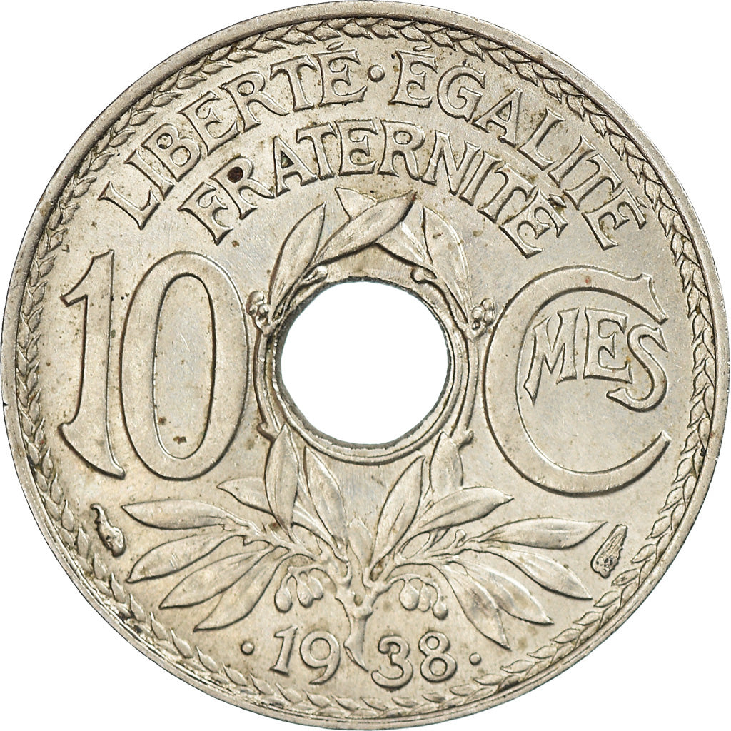 Moneda, Francia, Lindauer, 10 Centimes, 1938, EBC, Níquel - bronce, KM:889.1