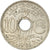 Munten, Frankrijk, Lindauer, 10 Centimes, 1938, PR, Nickel-Bronze, KM:889.1