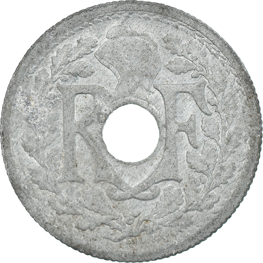Moneta, Francia, Lindauer, 10 Centimes, 1945, Paris, BB, Zinco, KM:906.1