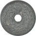 Coin, France, Lindauer, 10 Centimes, 1945, Paris, EF(40-45), Zinc, KM:906.1