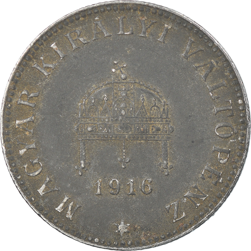Münze, Ungarn, 20 Fillér, 1916, S, Iron, KM:498