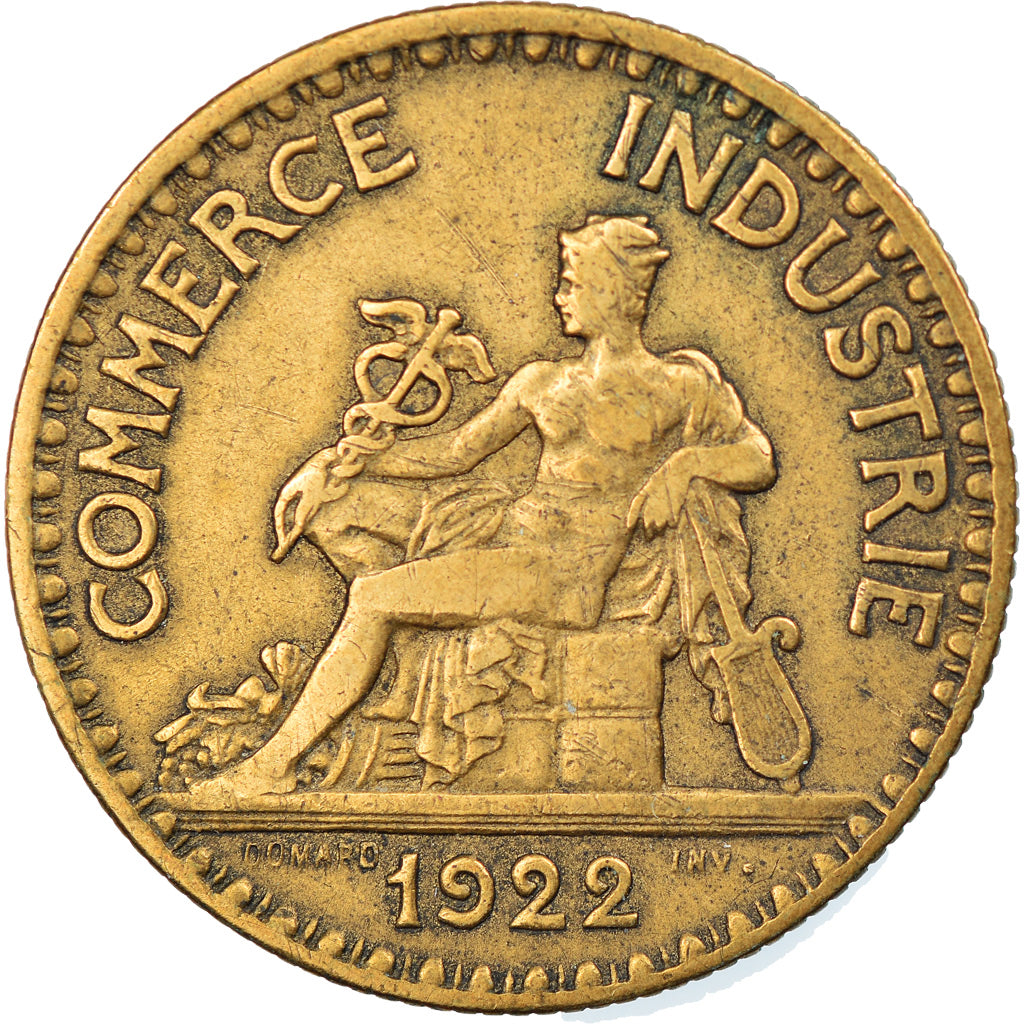 Francia, Chambre de commerce, 2 Francs, 1922, Paris, BB, Alluminio-bronzo