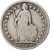 Coin, Switzerland, Franc, 1876, VF(20-25), Silver, KM:24