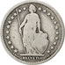 Coin, Switzerland, Franc, 1877, VF(20-25), Silver, KM:24