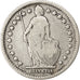 Moneta, Svizzera, Franc, 1887, MB+, Argento, KM:24