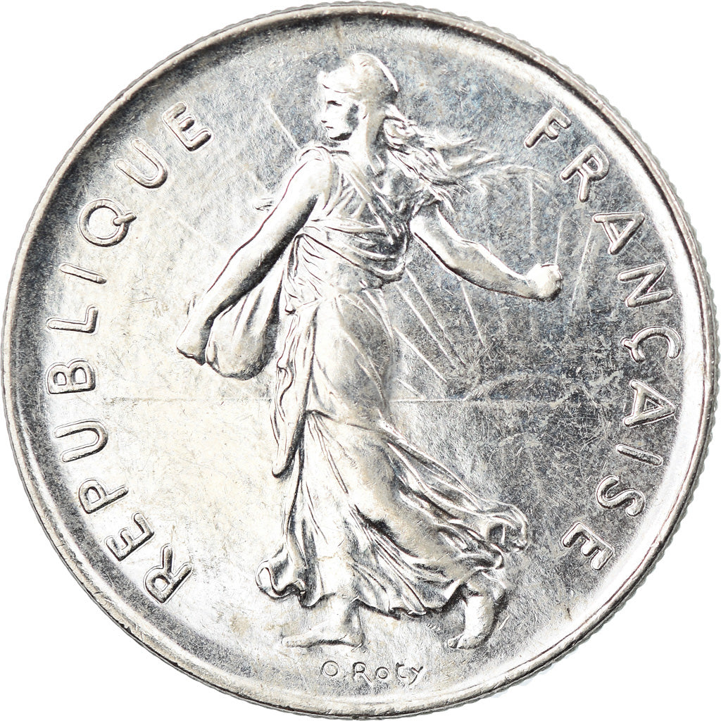 Moneta, Francia, Semeuse, 5 Francs, 1991, Paris, BB, Nichel placcato