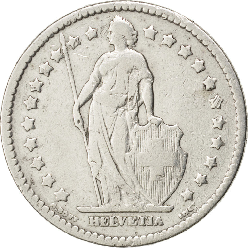 Coin, Switzerland, Franc, 1909, VF(20-25), Silver, KM:24
