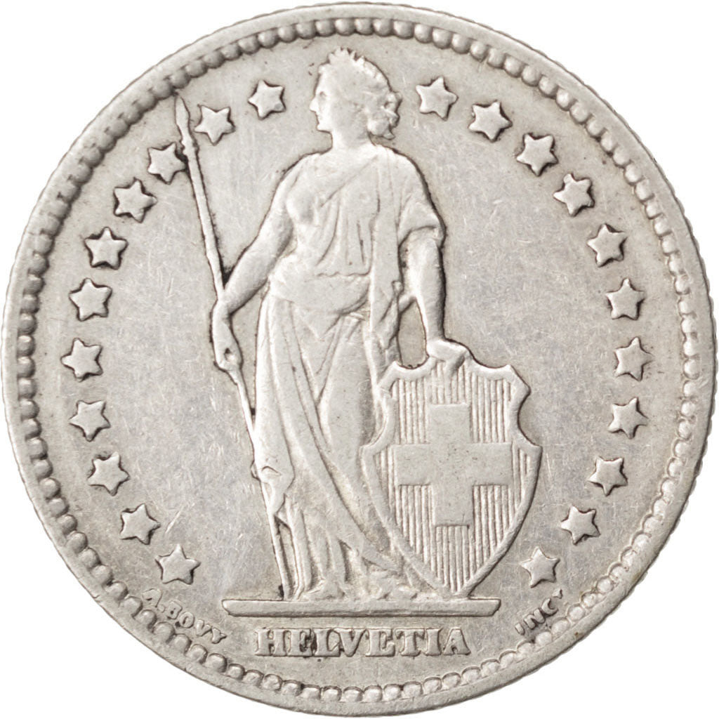 Coin, Switzerland, Franc, 1911, EF(40-45), Silver, KM:24