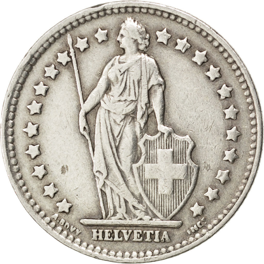 Monnaie, Suisse, Franc, 1944, TTB, Argent, KM:24