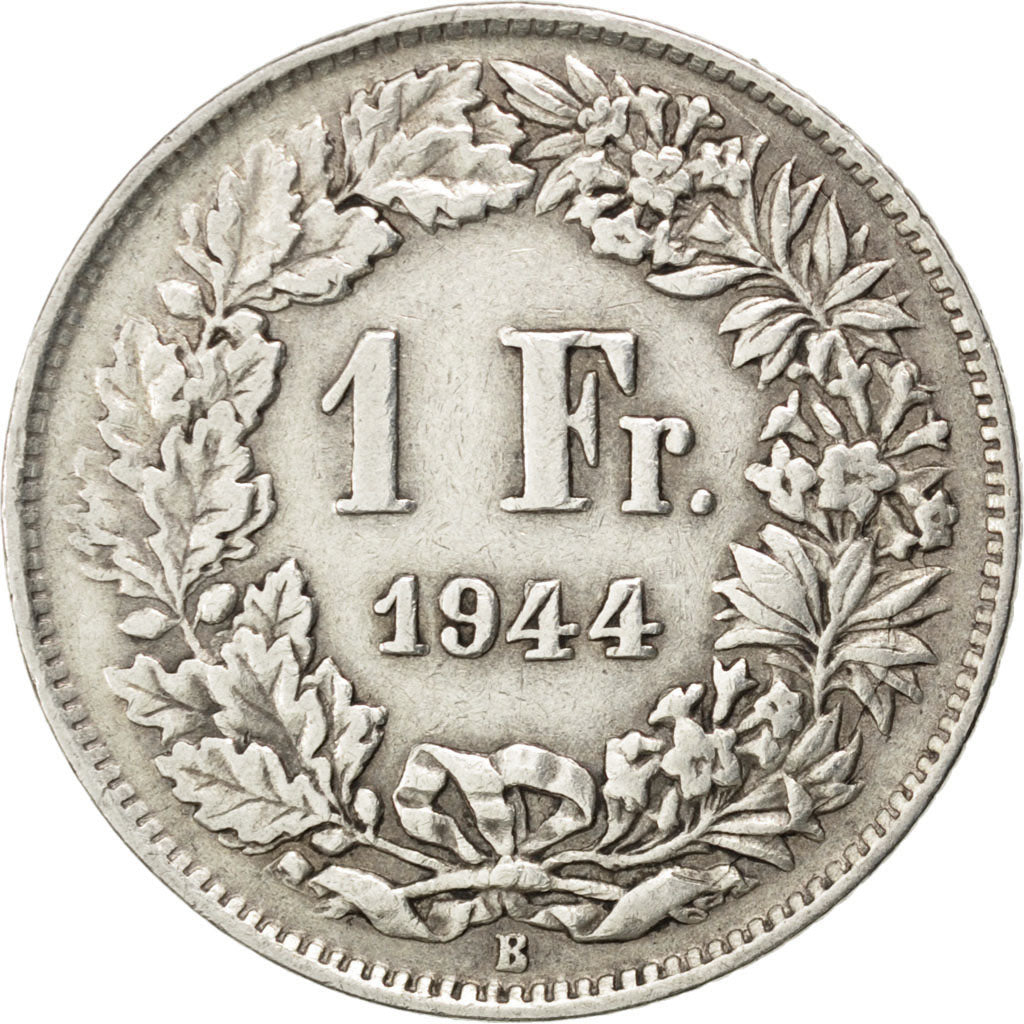 Monnaie, Suisse, Franc, 1944, TTB, Argent, KM:24