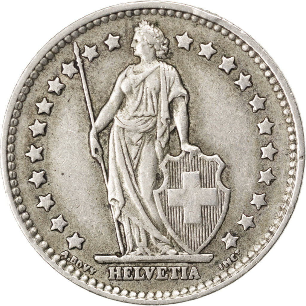 Coin, Switzerland, Franc, 1957, EF(40-45), Silver, KM:24
