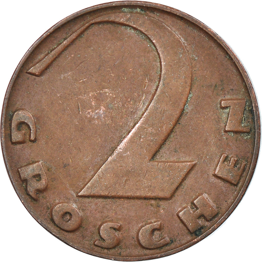 Munten, Oostenrijk, 2 Groschen, 1930, ZF, Bronze, KM:2837
