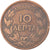 Münze, Griechenland, George I, 10 Lepta, 1869, Strassburg, S, Kupfer, KM:43