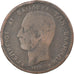 Coin, Greece, George I, 10 Lepta, 1878, VF(20-25), Copper, KM:55