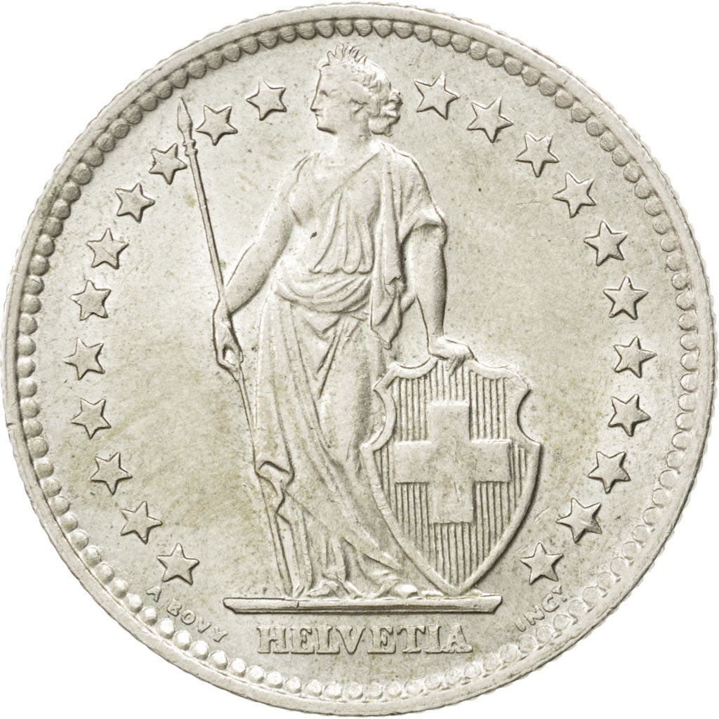 Coin, Switzerland, 2 Francs, 1963, MS(63), Silver, KM:21
