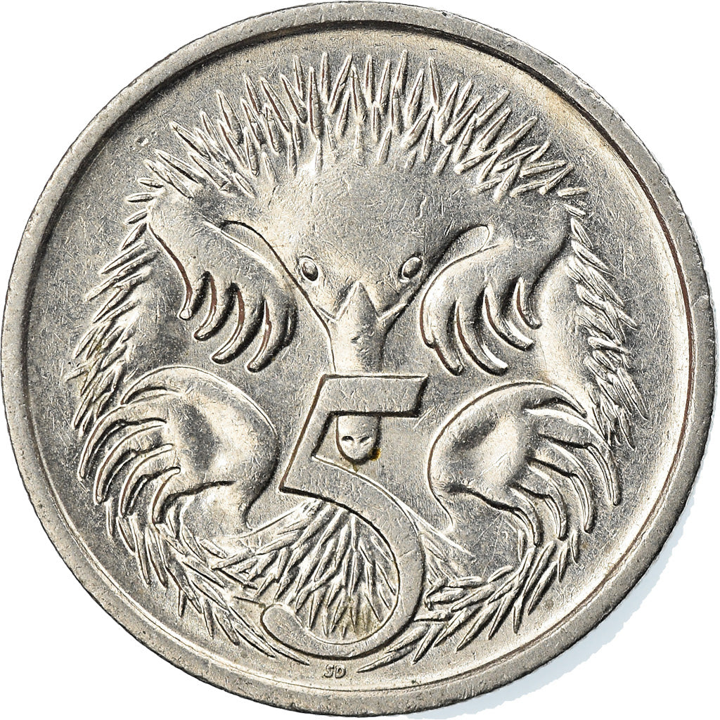 Moneta, Australia, Elizabeth II, 5 Cents, 1993, BB, Rame-nichel, KM:80