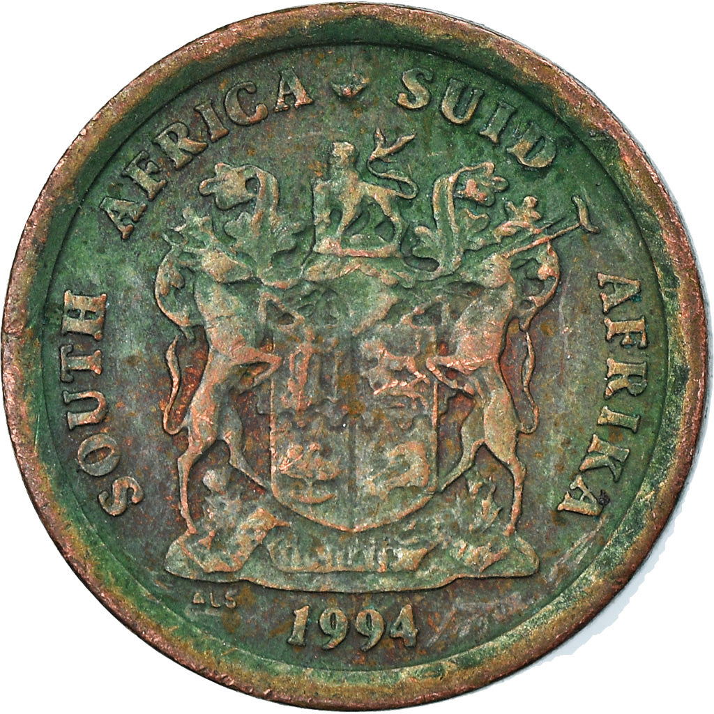 Coin, South Africa, Cent, 1994, EF(40-45), Copper Plated Steel, KM:132