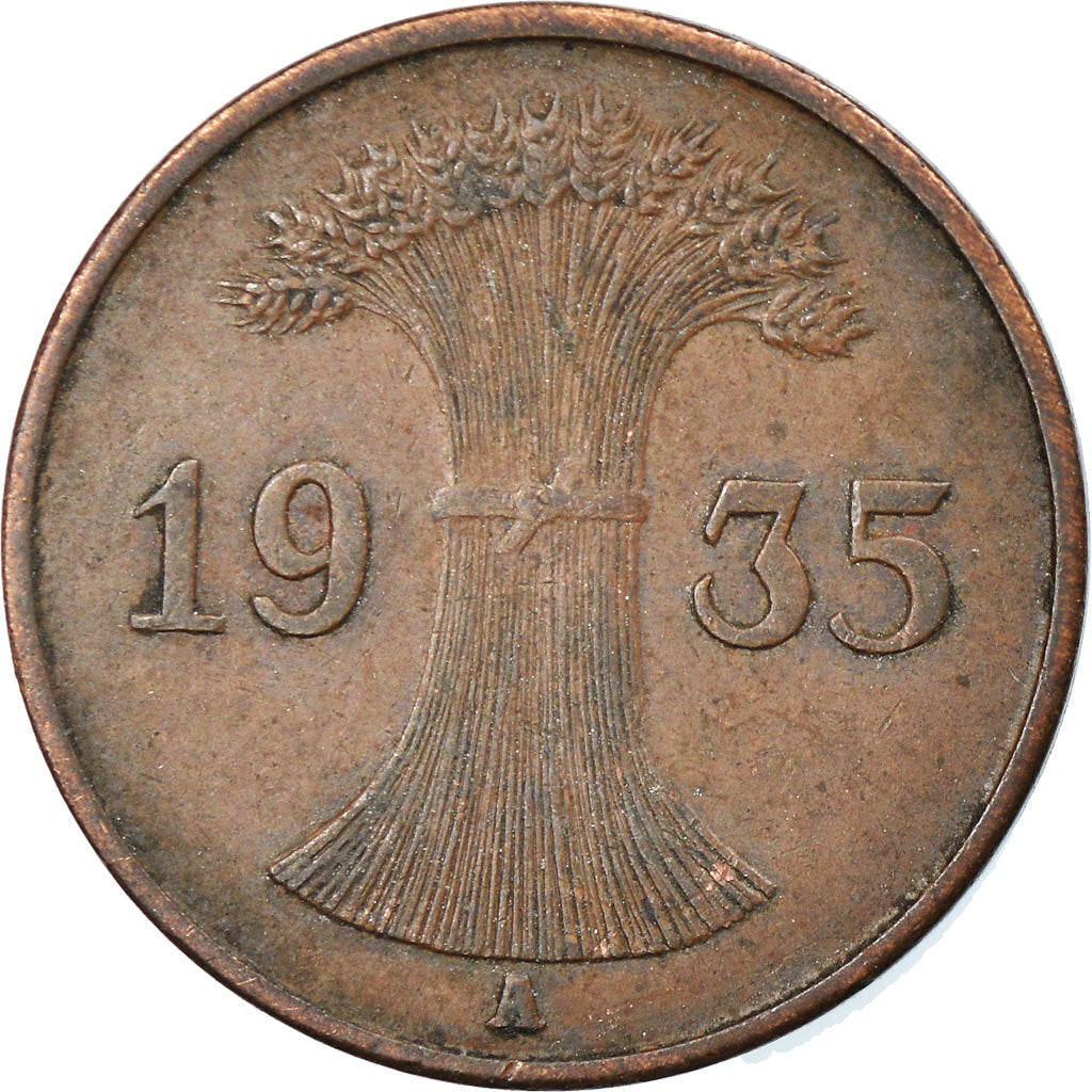 Munten, Duitsland, Weimarrepubliek, Reichspfennig, 1935, Berlin, ZF, Bronze