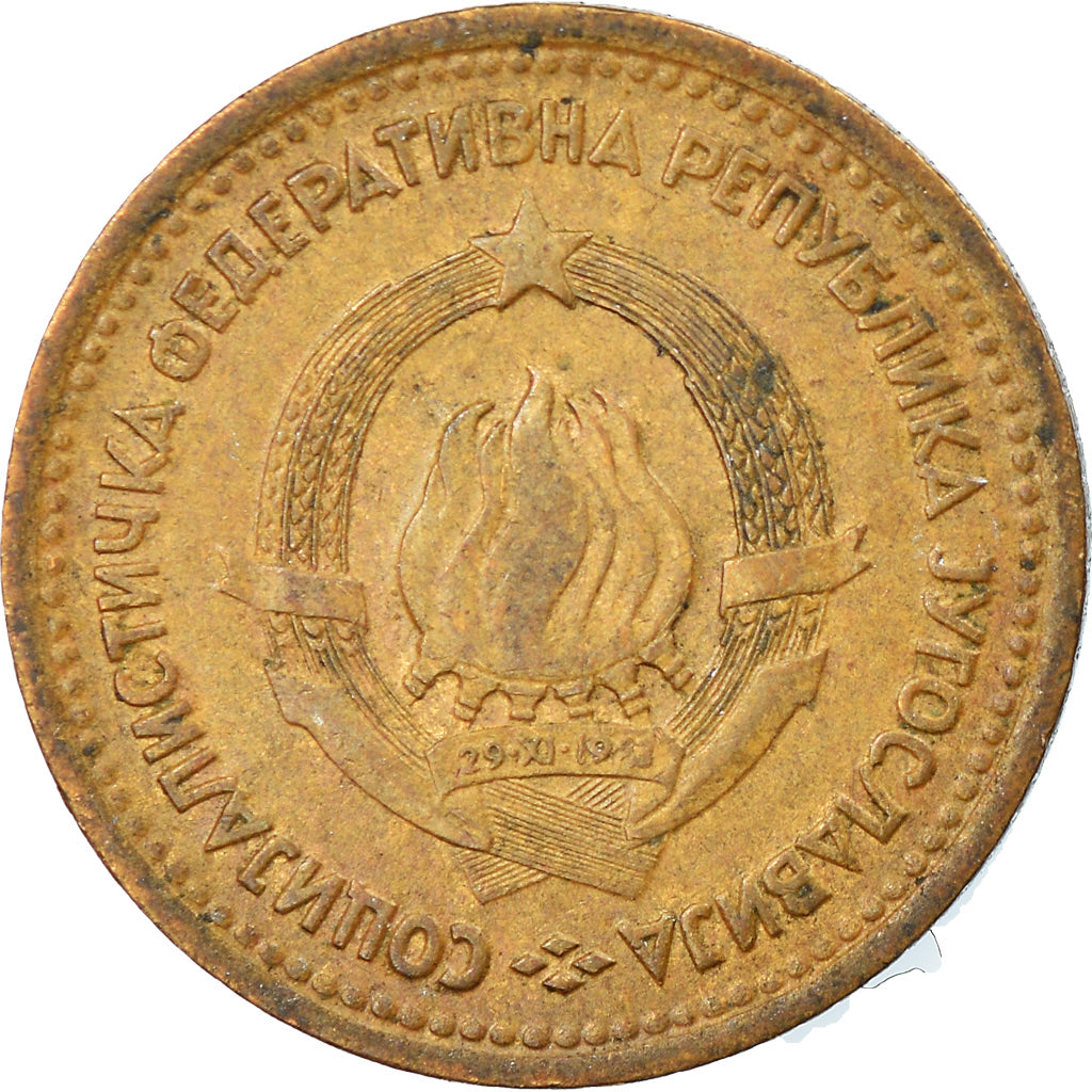 Munten, Joegoslaviëe, 5 Para, 1965, ZF, Tin, KM:42