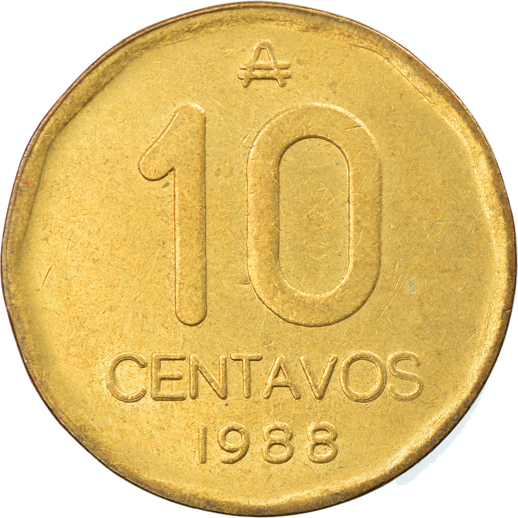 Monnaie, Argentine, 10 Centavos, 1988, TTB, Laiton, KM:98