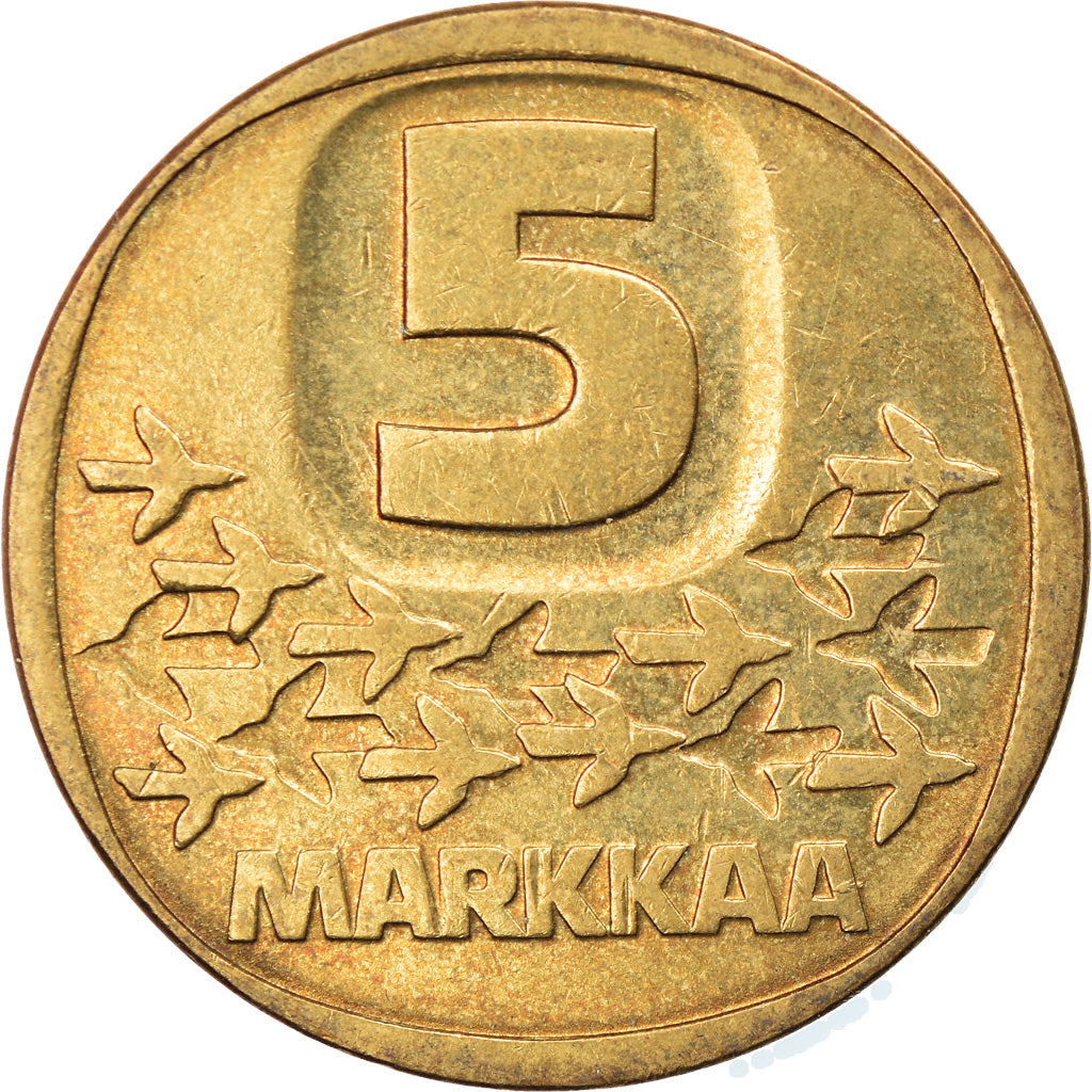 Monnaie, Finlande, 5 Markkaa, 1983, TTB, Aluminum-Bronze, KM:57