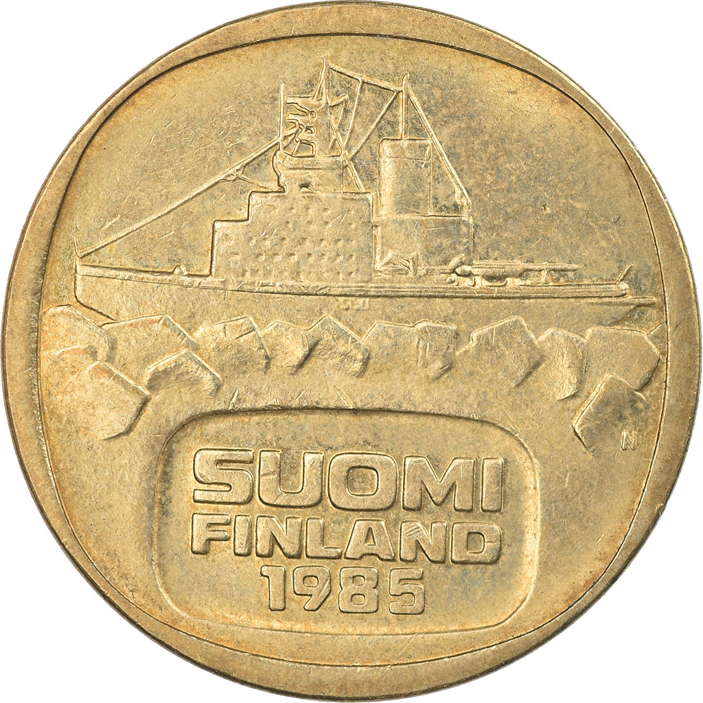 Coin, Finland, 5 Markkaa, 1985, EF(40-45), Aluminum-Bronze, KM:57