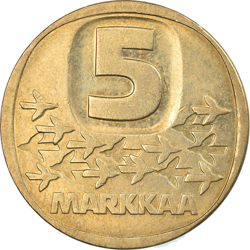 Coin, Finland, 5 Markkaa, 1985, EF(40-45), Aluminum-Bronze, KM:57