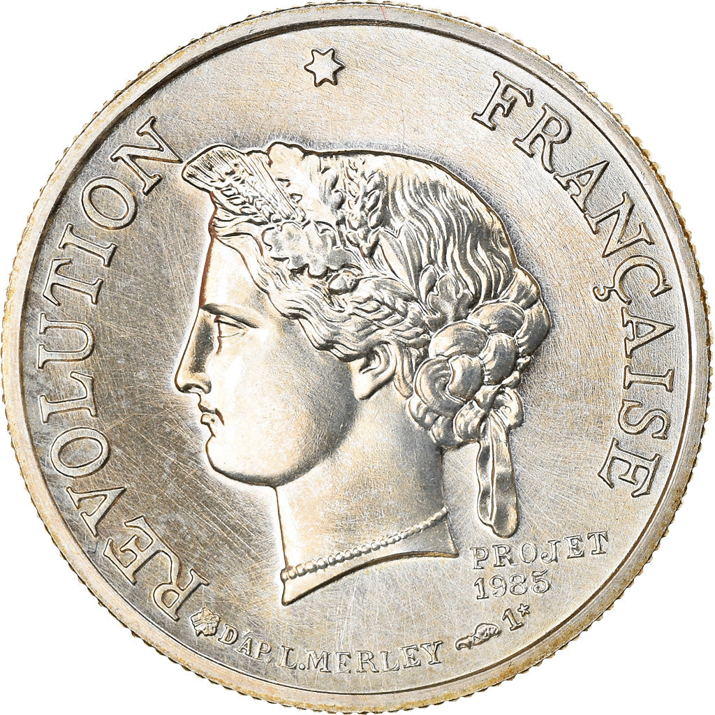 Francia, medaglia, Bicentenaire de la Révolution Française, History, 1989