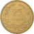 Coin, Turkey, 25 Kurus, 1948, EF(40-45), Brass, KM:886