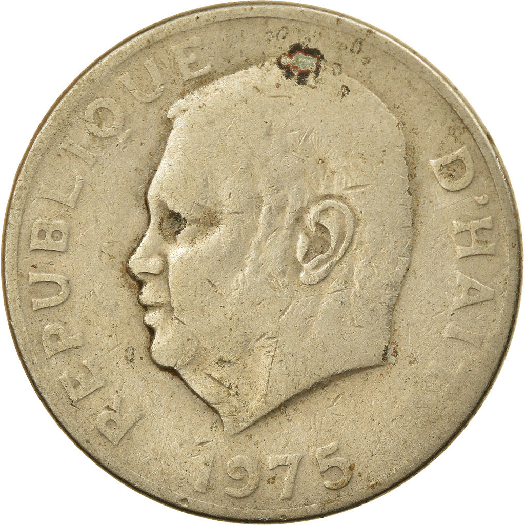 Münze, Haiti, 10 Centimes, 1975, S, Copper-Nickel-Zinc, KM:63