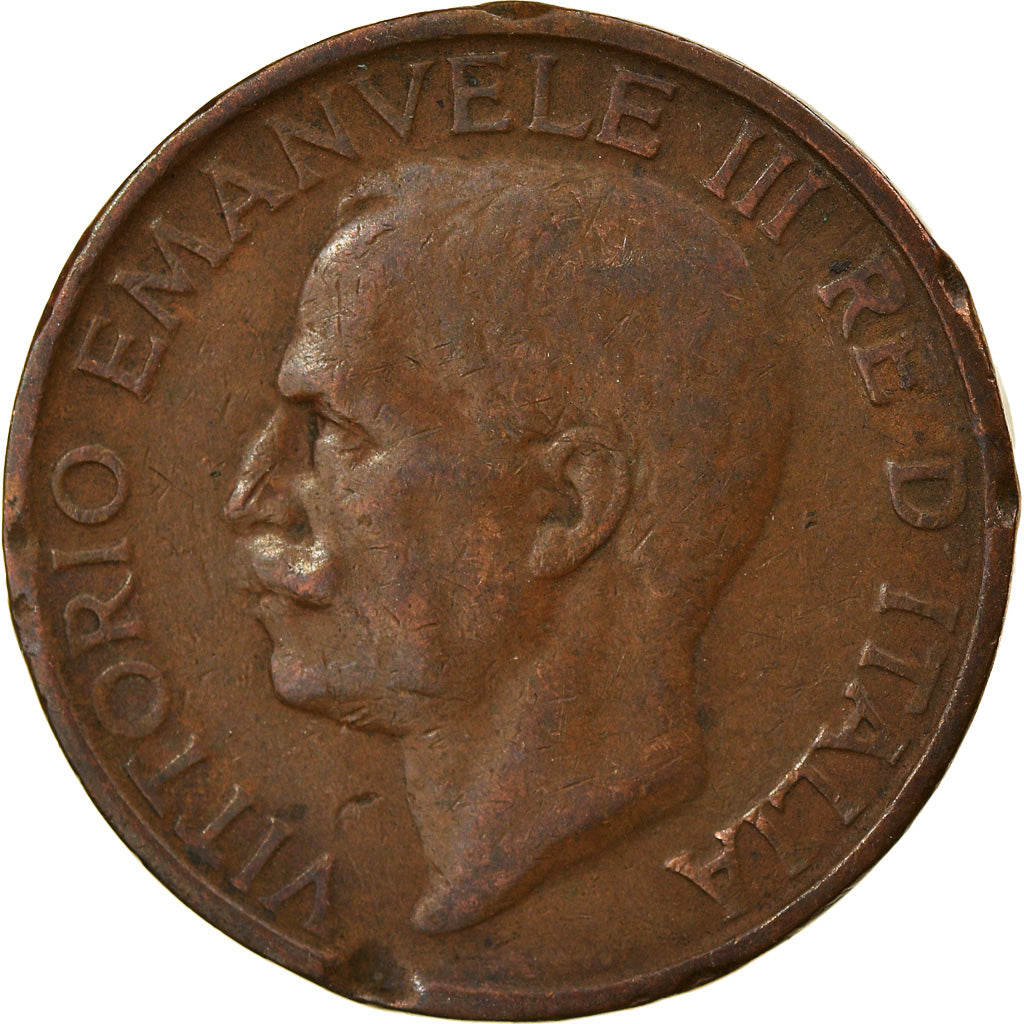 Coin, Italy, Vittorio Emanuele III, 10 Centesimi, 1920, Rome, VF(20-25), Bronze