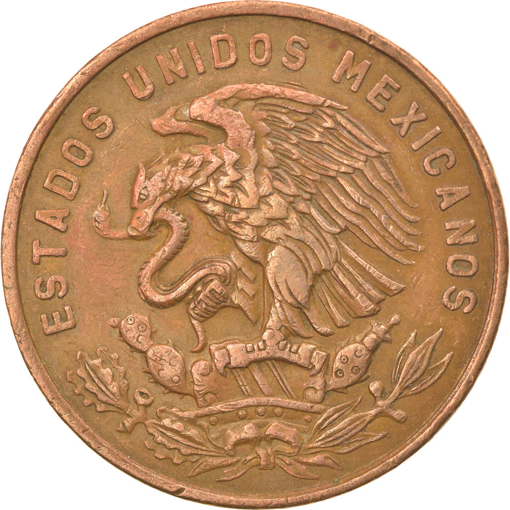 Coin, Mexico, 20 Centavos, 1963, Mexico City, EF(40-45), Bronze, KM:440