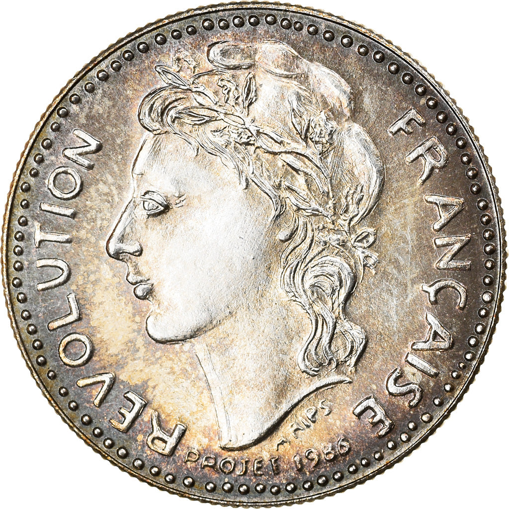France, Medal, Révolution Française, Prise de la Bastille, History, 1989