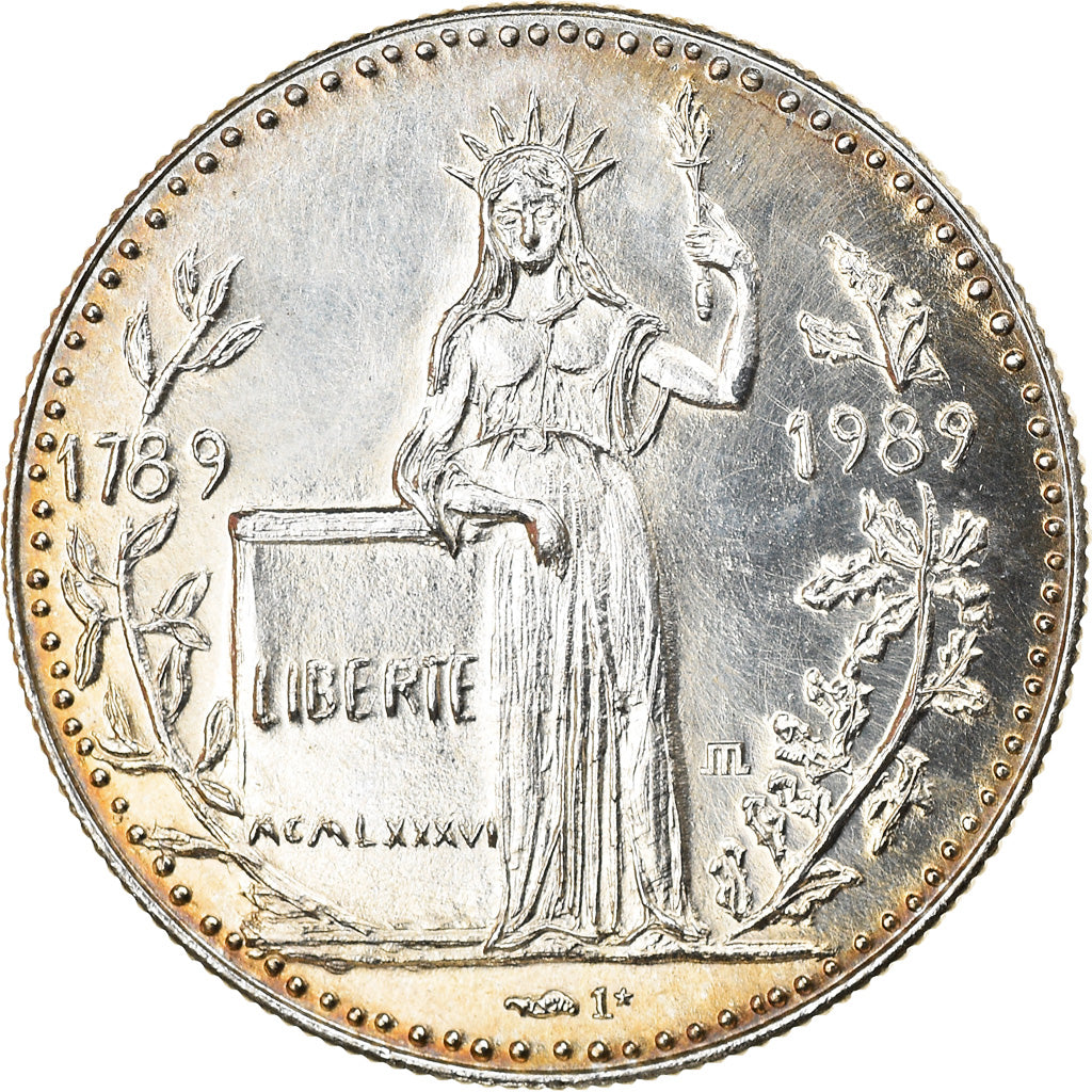 France, Medal, Révolution Française, Prise de la Bastille, History, 1989