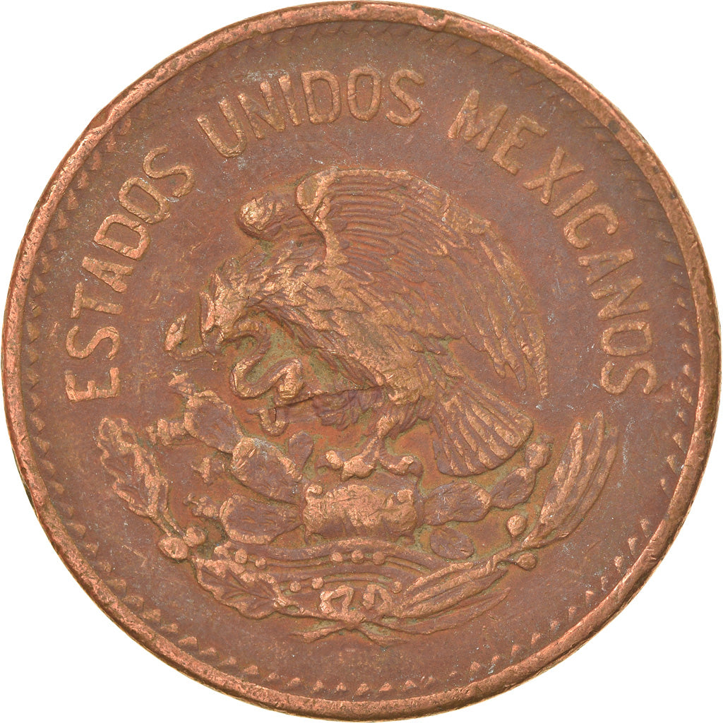 Moneta, Messico, 20 Centavos, 1953, Mexico City, BB, Bronzo, KM:439