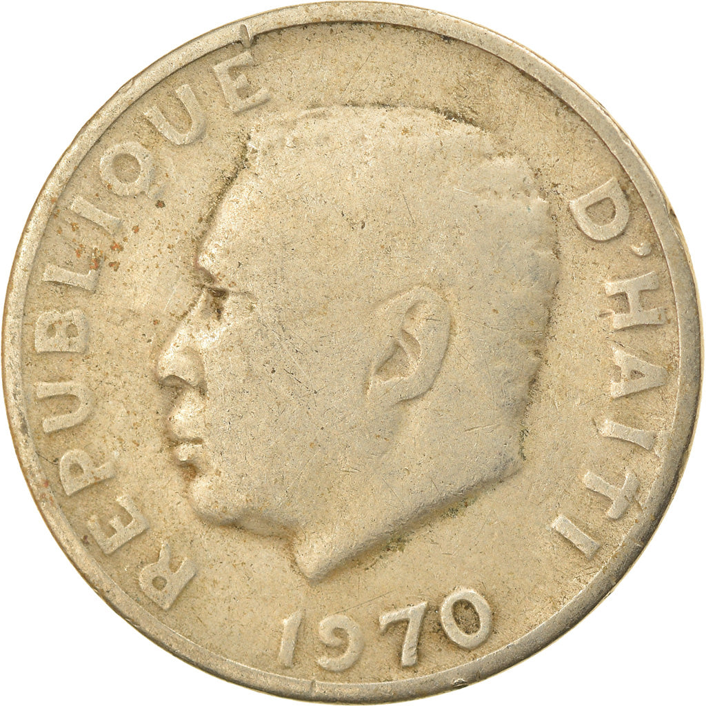 Monnaie, Haïti, 5 Centimes, 1970, TB, Copper-Nickel-Zinc, KM:62